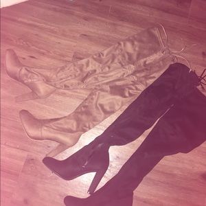 KNEE HIGH AUTUMN BOOTS.