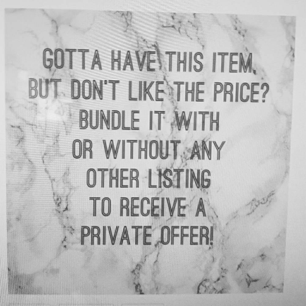 Make an offer if interested