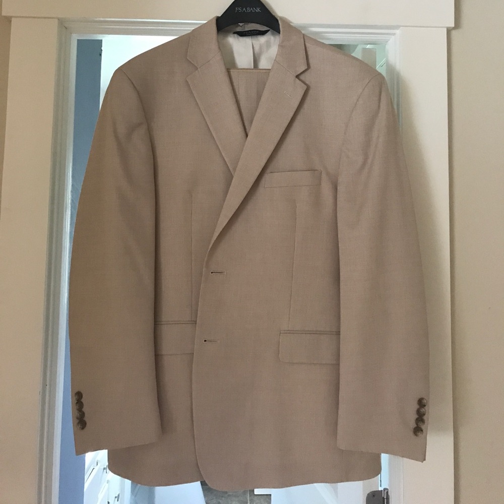 Joseph A Banks Tan Suit