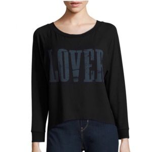 Haute Hippie Lover Black Graphic Knit Long Sleeve