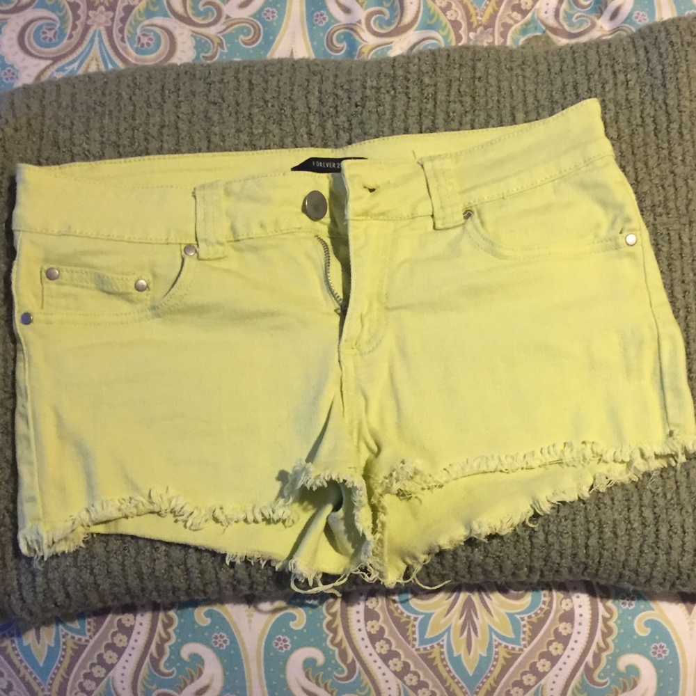 Denim shorts