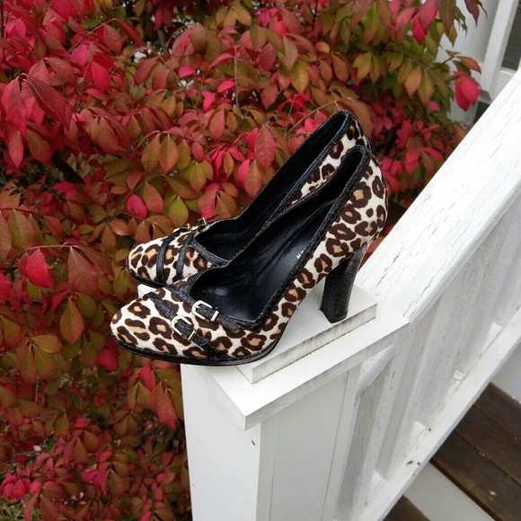 Karen Millen leopard-print stiletto-heel pumps - Picture 3 of 8