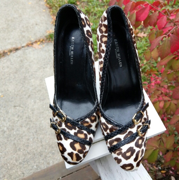 Karen Millen leopard-print stiletto-heel pumps - Picture 5 of 8