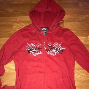 Harley Davidson, zip hoodie, women size medium