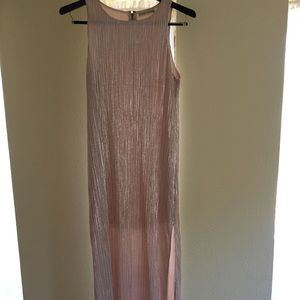 Ankle length alice&olivia metallic gold dress