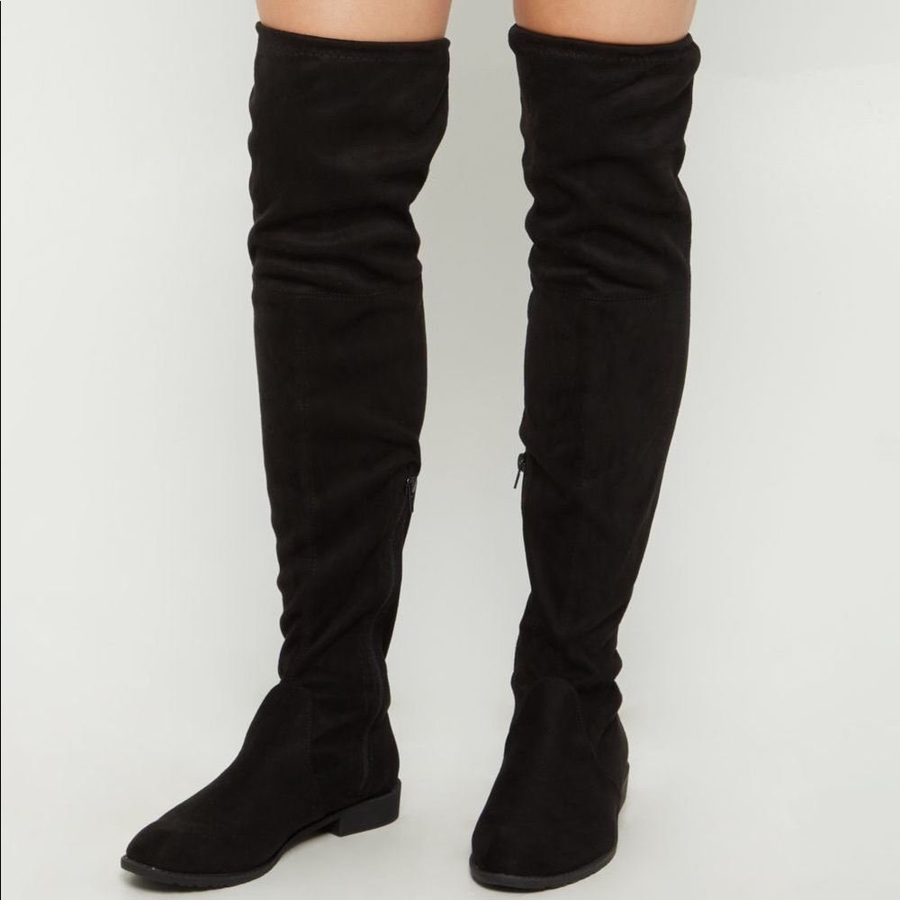 Black Over The Knee Boots | MAKE A OFFER