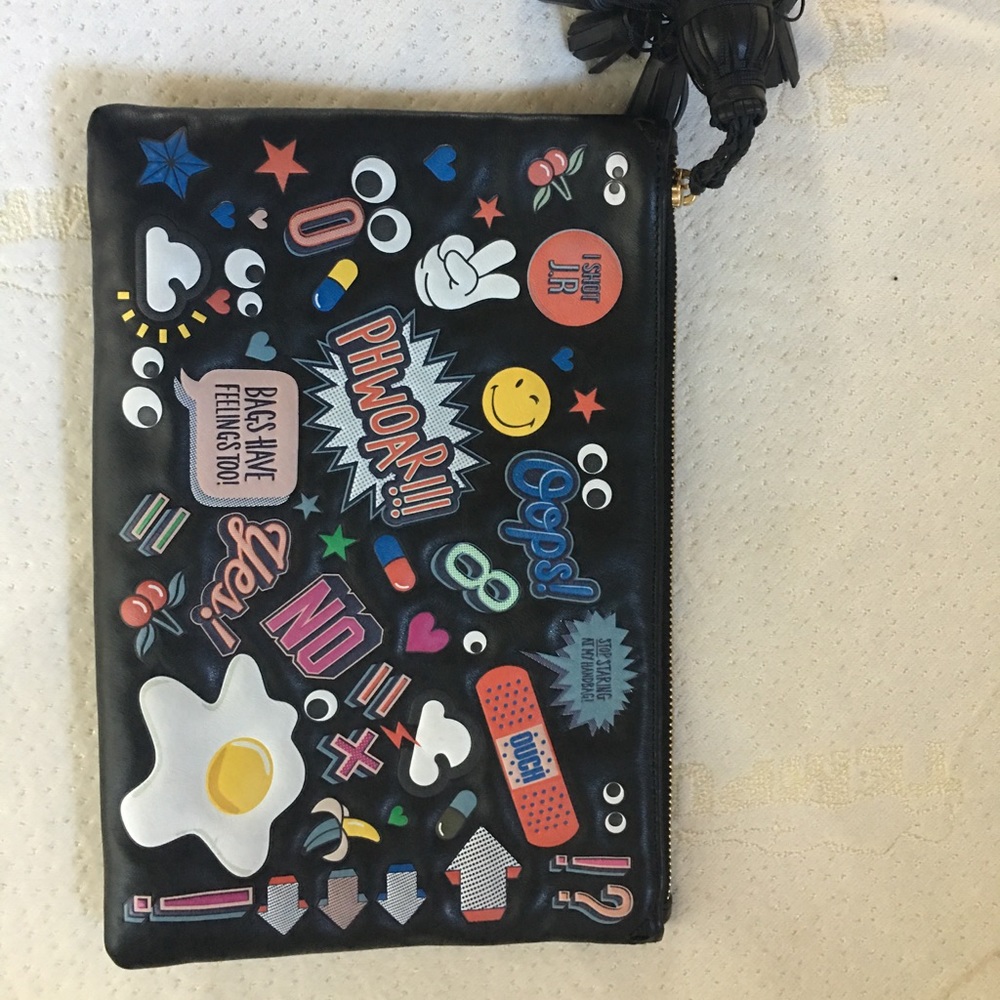Anya Hindmarch all over sticker clutch