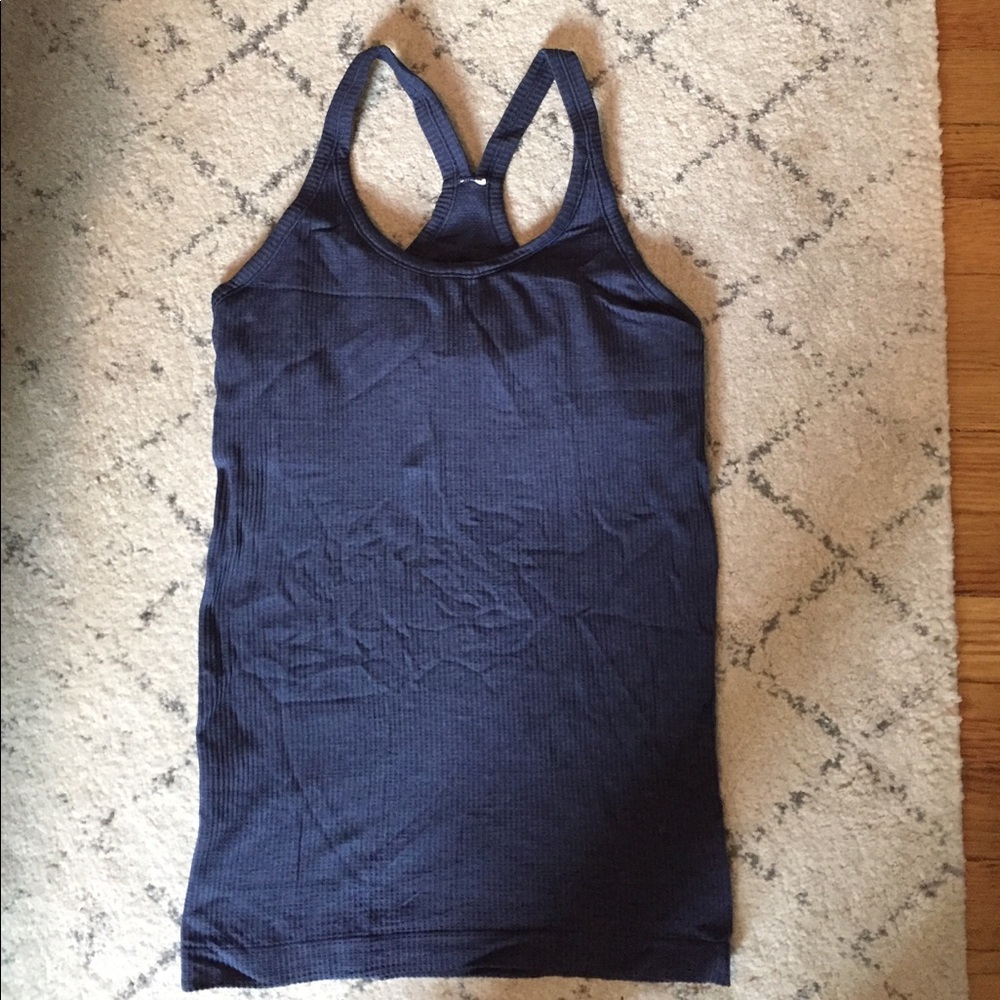 Ribbed Lulu lemon tank top with built in bra