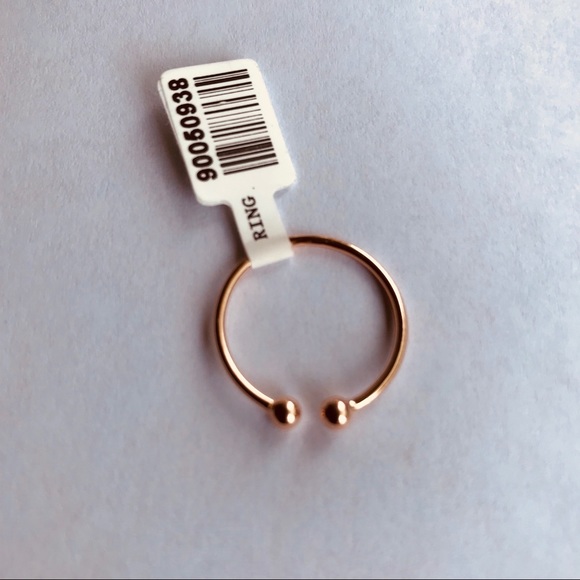 Delicate adjustable ring in rose gold - Picture 5 of 6