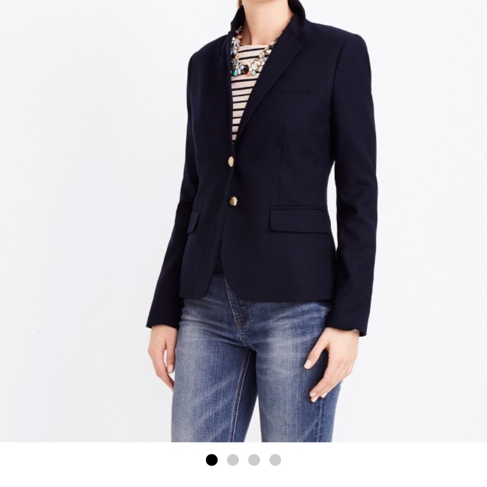 EUC JCREW Navy School Boy Blazer