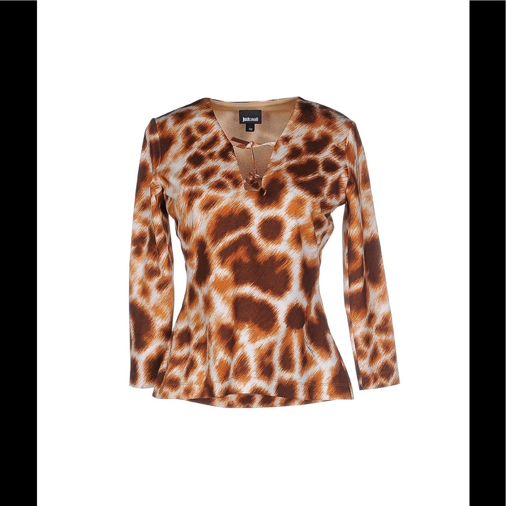 SEXY ROBERTO CAVALLI ICONIC ANIMAL PRINT TOP BNWT