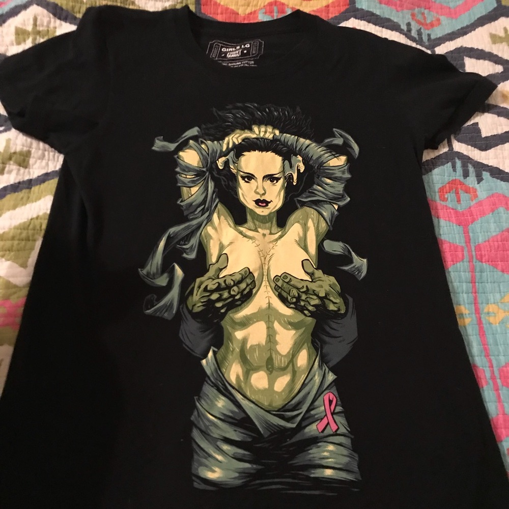 RARE Fright-Rags Breast Cancer Awareness Tee