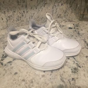 Children’s all leather adidas tennis shoe