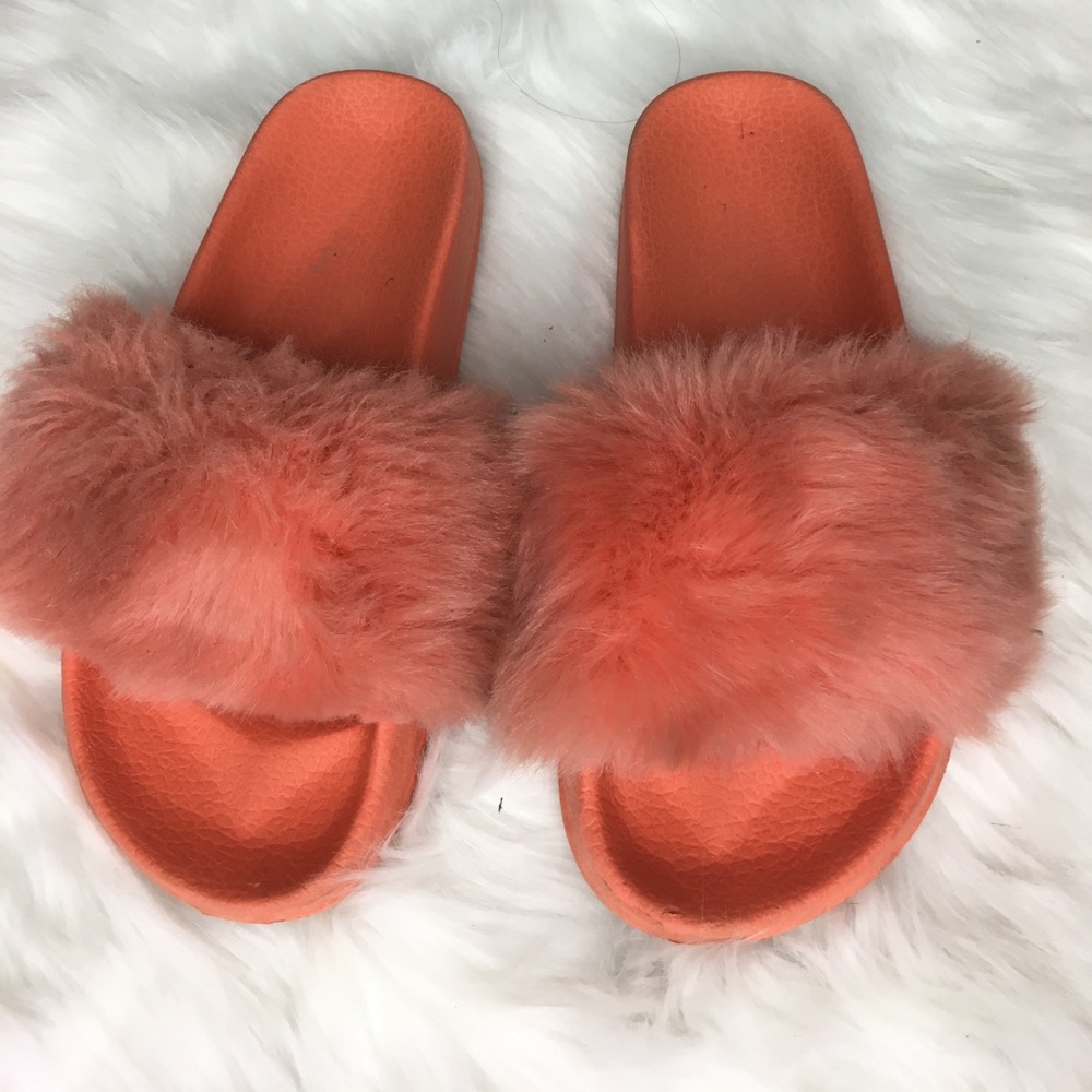 Pink Furry Slides
