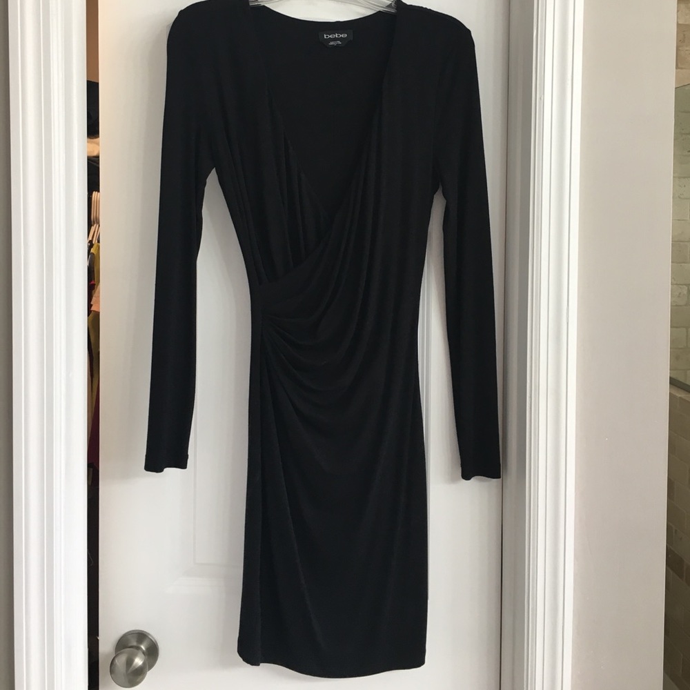 Black wrap dress