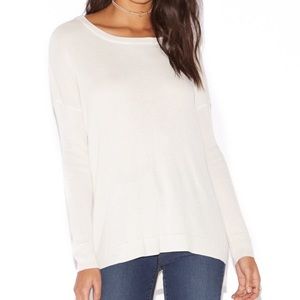 Shoe Dazzle White Sweater