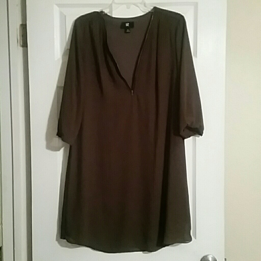 Olive green dress