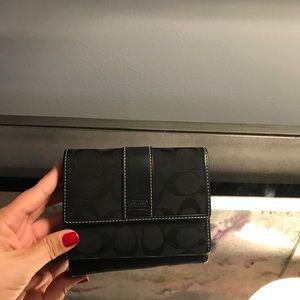 Coach black wallet in excellent condition