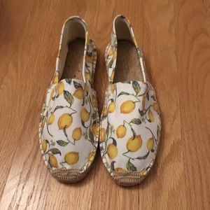 Soludos Lemon Print Slip On Espadrille