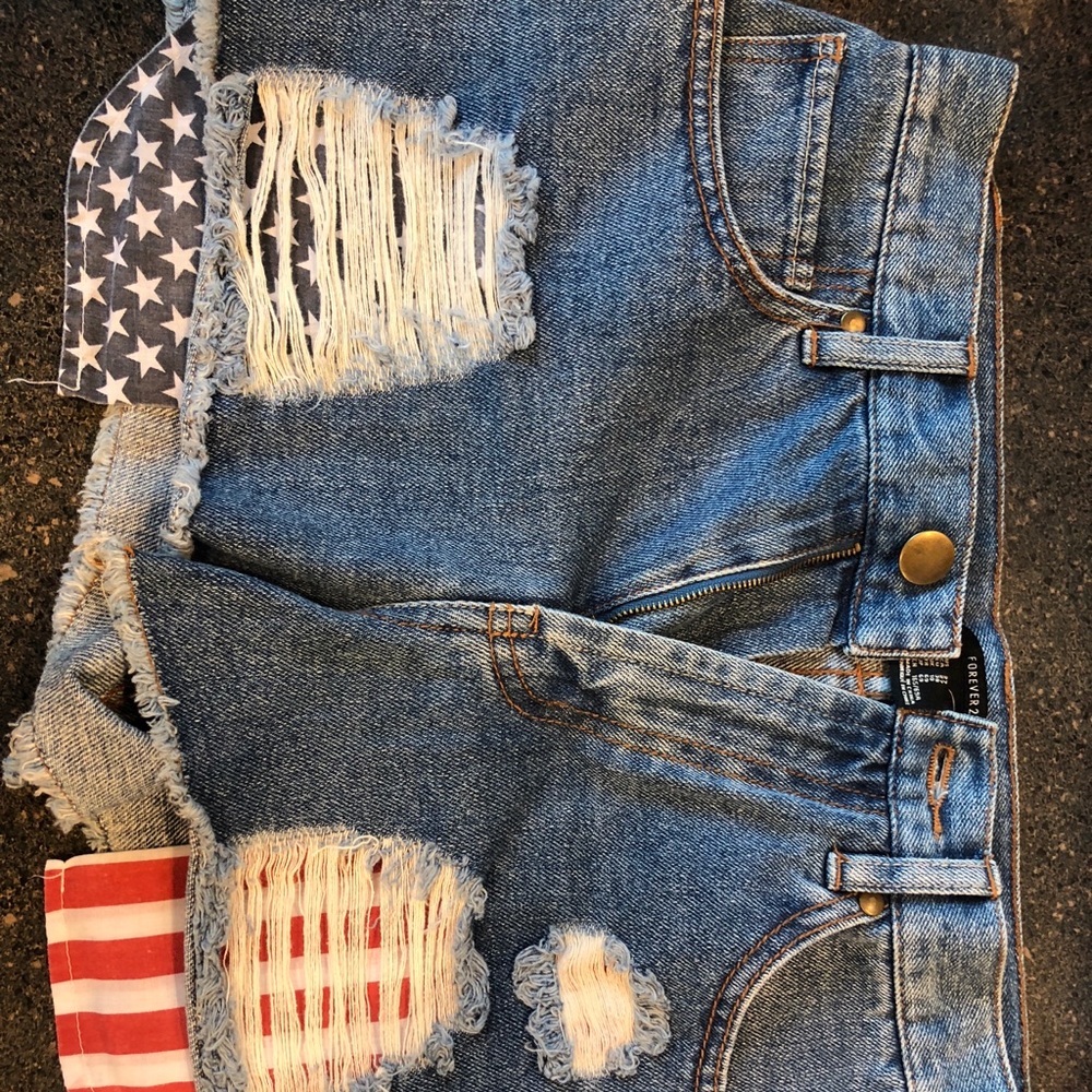 Forever 21 Shorts / American Flag