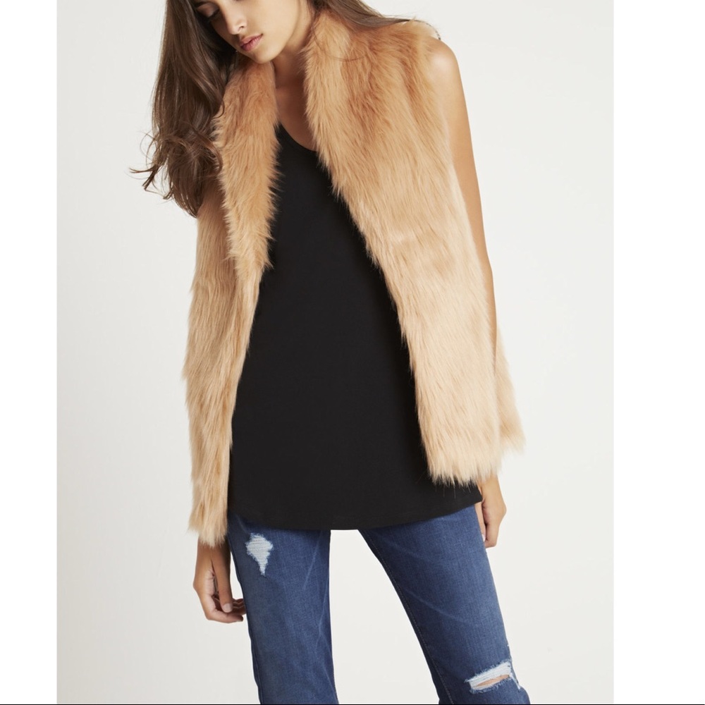 NEW BCBGeneration Faux Fur Vest