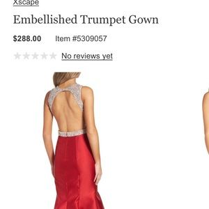 Prom red dress,  wore once