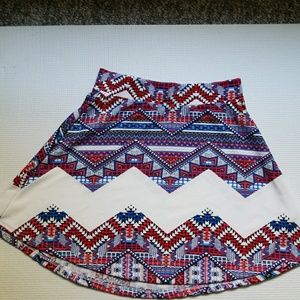 Mini skirt with matching crop top