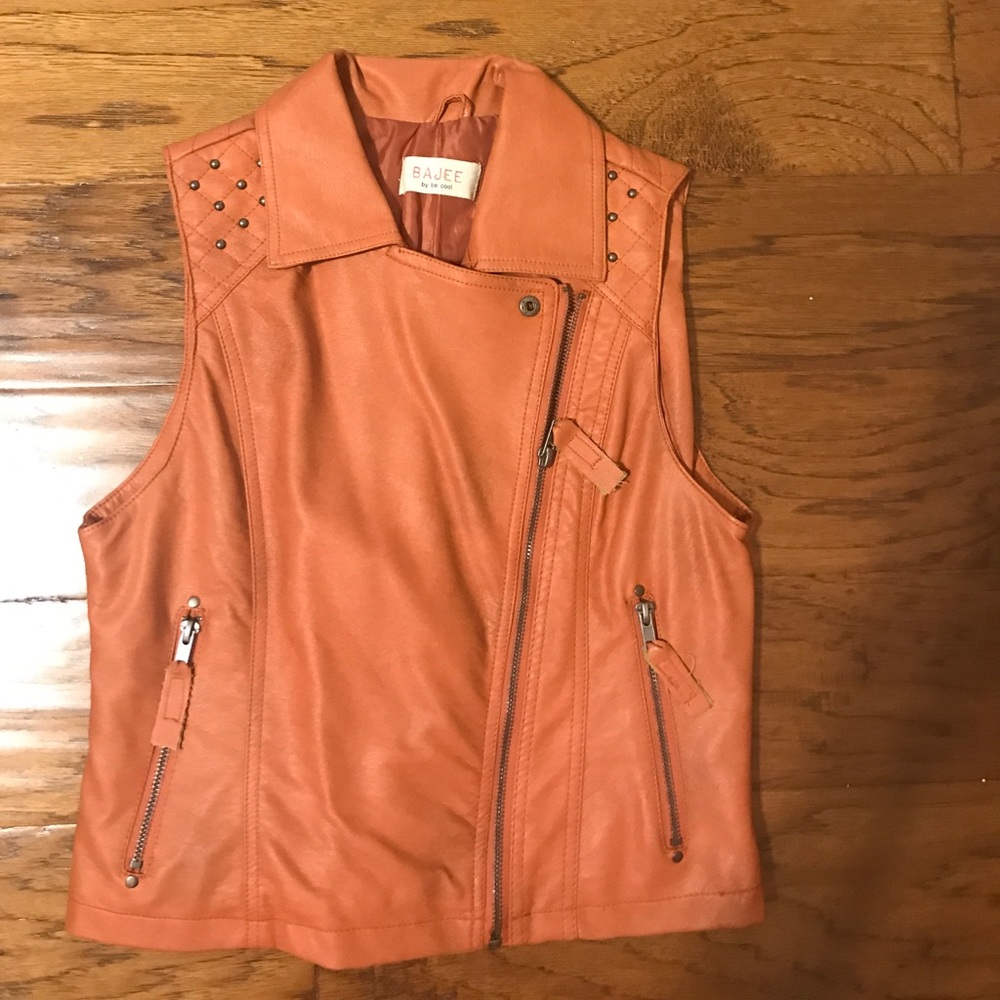 Leather vest