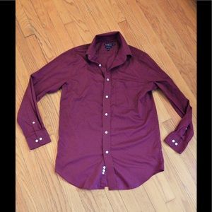 Men's Croft & Barrow Maroon Button-down 15 32/33