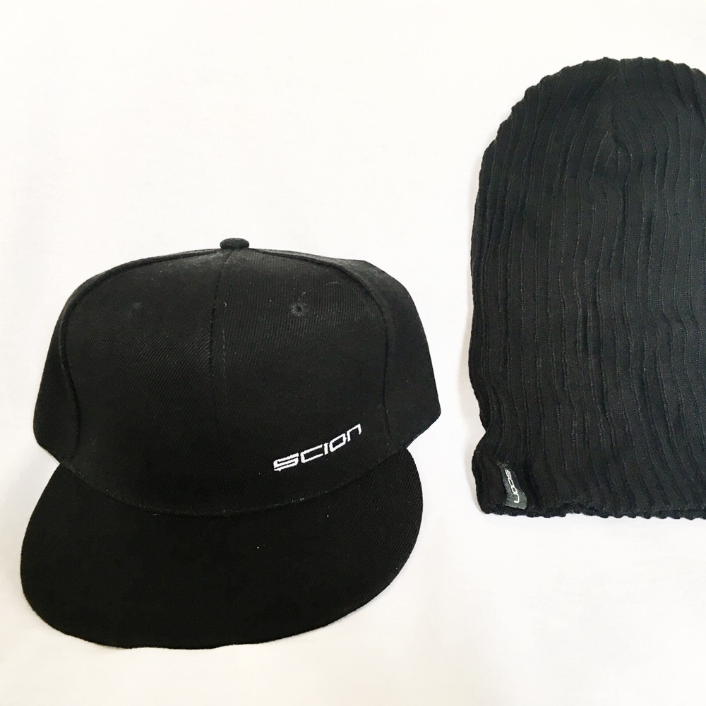 NEW! TWO Authentic Scion Hats, Snap back & beanie