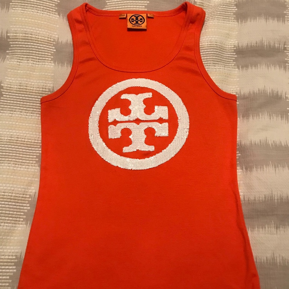 Tory Burch orange tank top