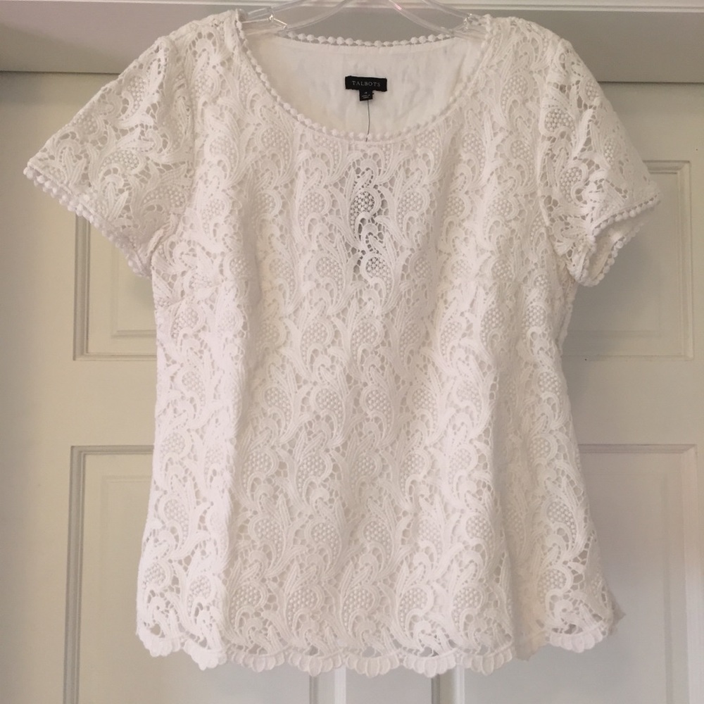 NWT white lace blouse