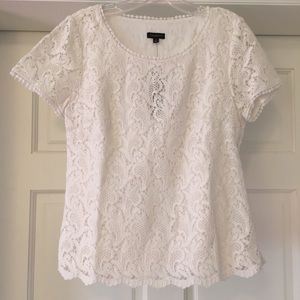 NWT white lace blouse
