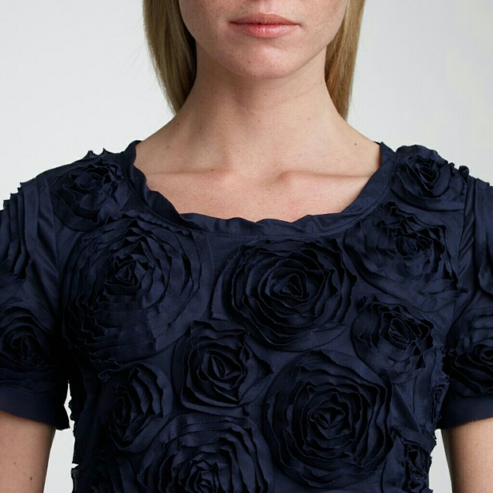 J. Crew Collection Gorgeous Rosette Blouse