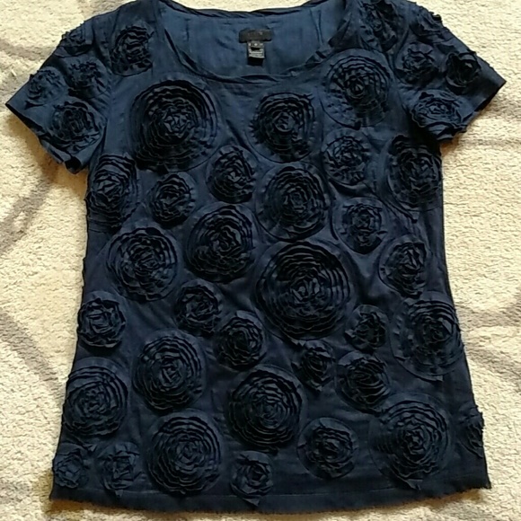 J. Crew Collection Gorgeous Rosette Blouse - Picture 4 of 6
