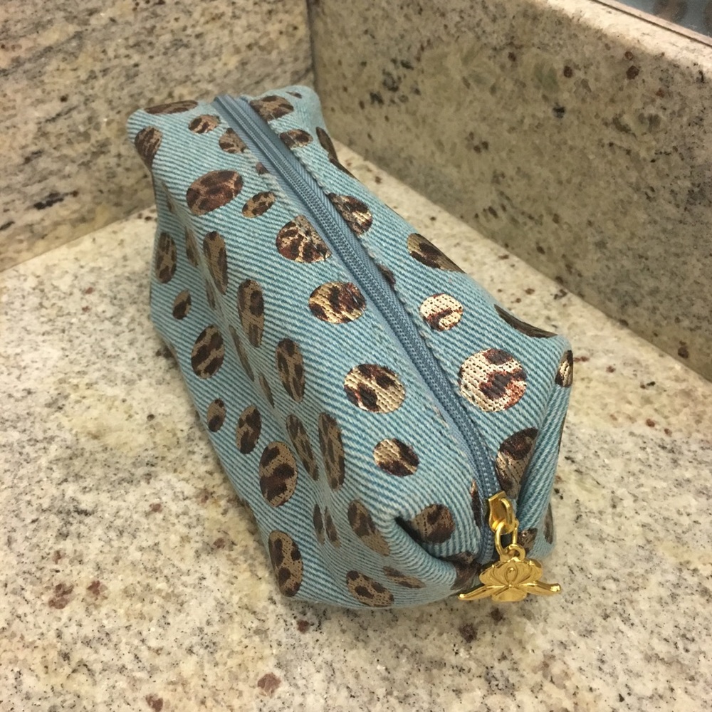 Sisley Printed Panther Polka Dot Makeup Pouch