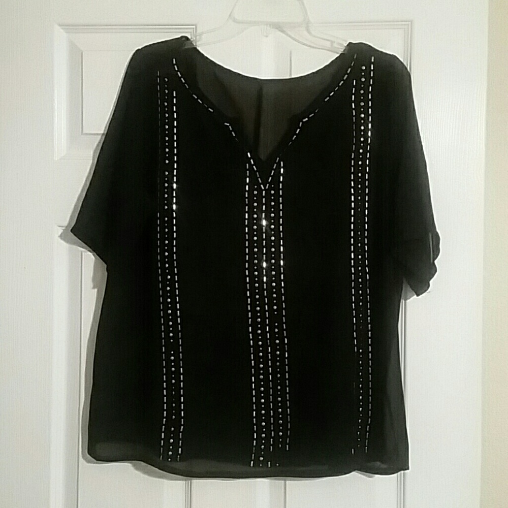 A black studded top