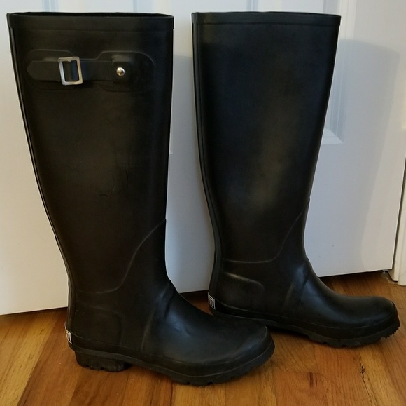 Esprit Shoes - Black Esprit Rain Boots Size 6