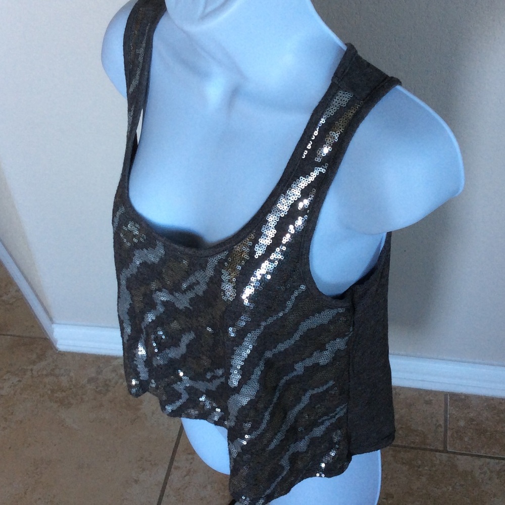 Sequin Crop Top