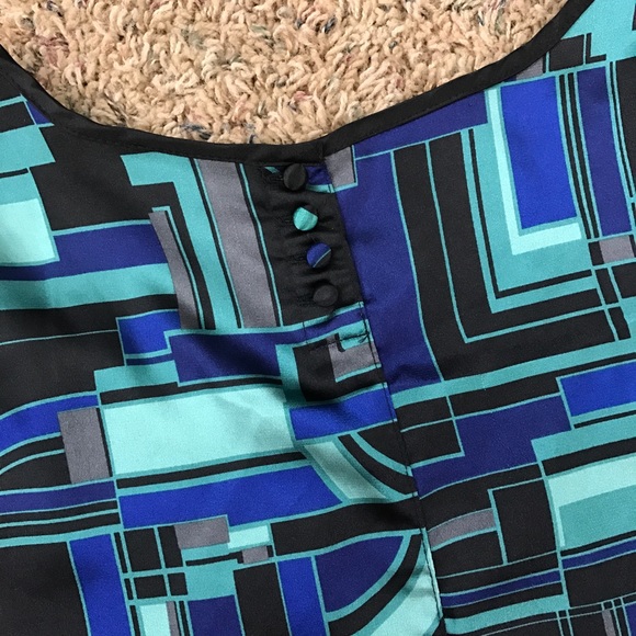 Apt. 9 Square Neck Faux Silk Short Sleeve Top - Picture 7 of 9