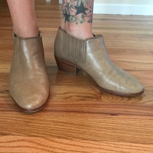 RESERVED Madewell ankle booties - taupe