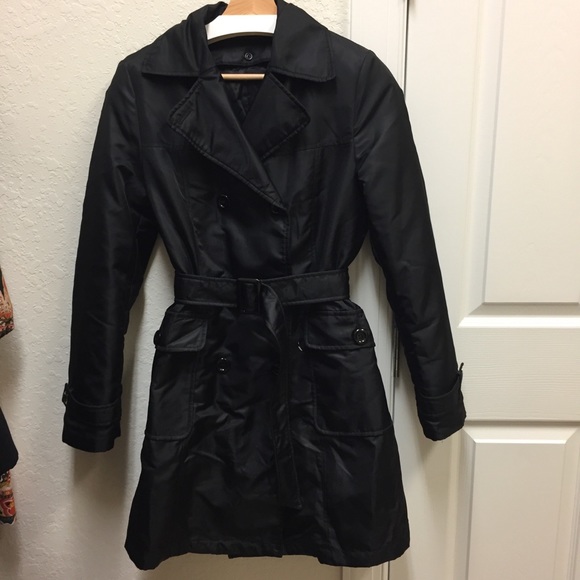 United Colors Of Benetton Jackets & Blazers - United Colors of Benetton Belted Black Coat NWOT
