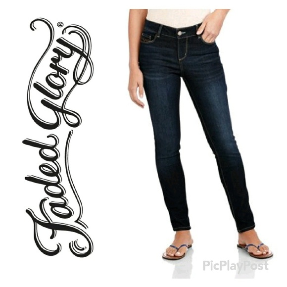 faded glory velvet touch skinny jeans