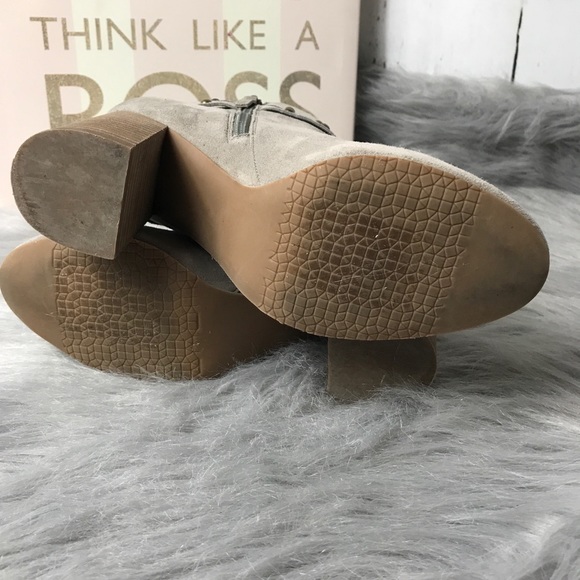 Bp Kolo Flared Gray Stud Booties - Picture 3 of 8