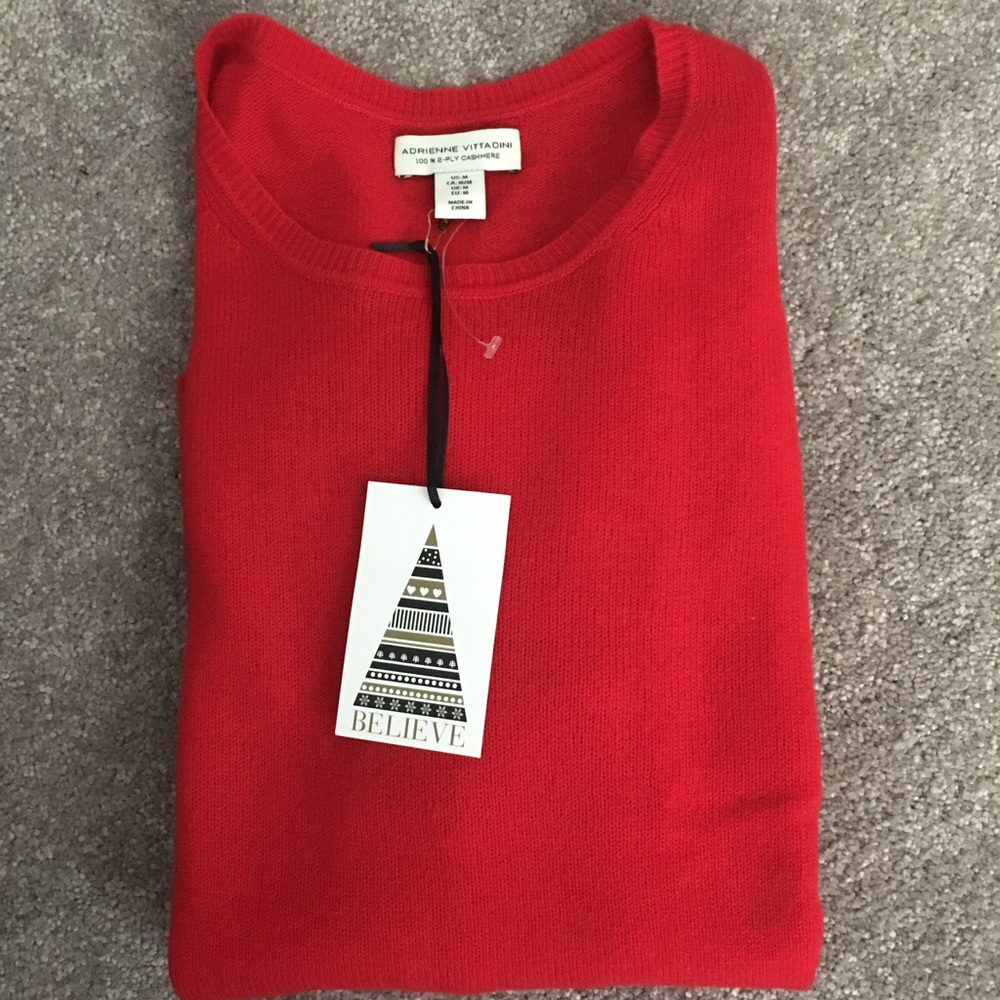 Adrienne Vittadini cashmere sweater