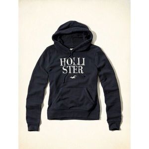 Hollister Women’s Pullover Navy Blue Hoodie