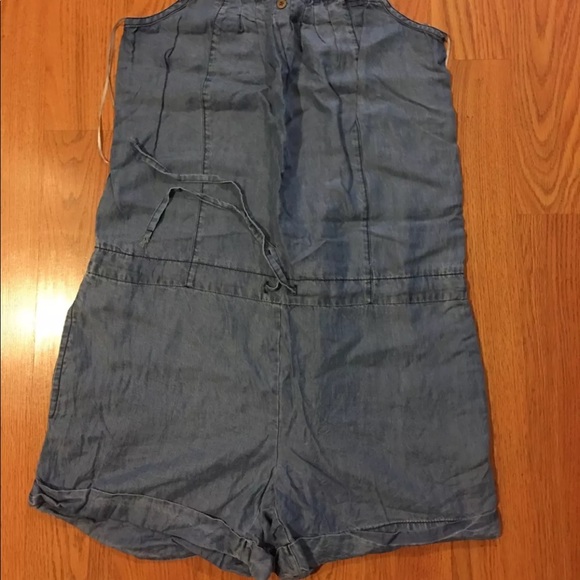 VELVET HEART Chambray romper - Picture 3 of 8