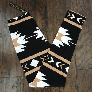 OS Butter Soft Aztec Print Leggings