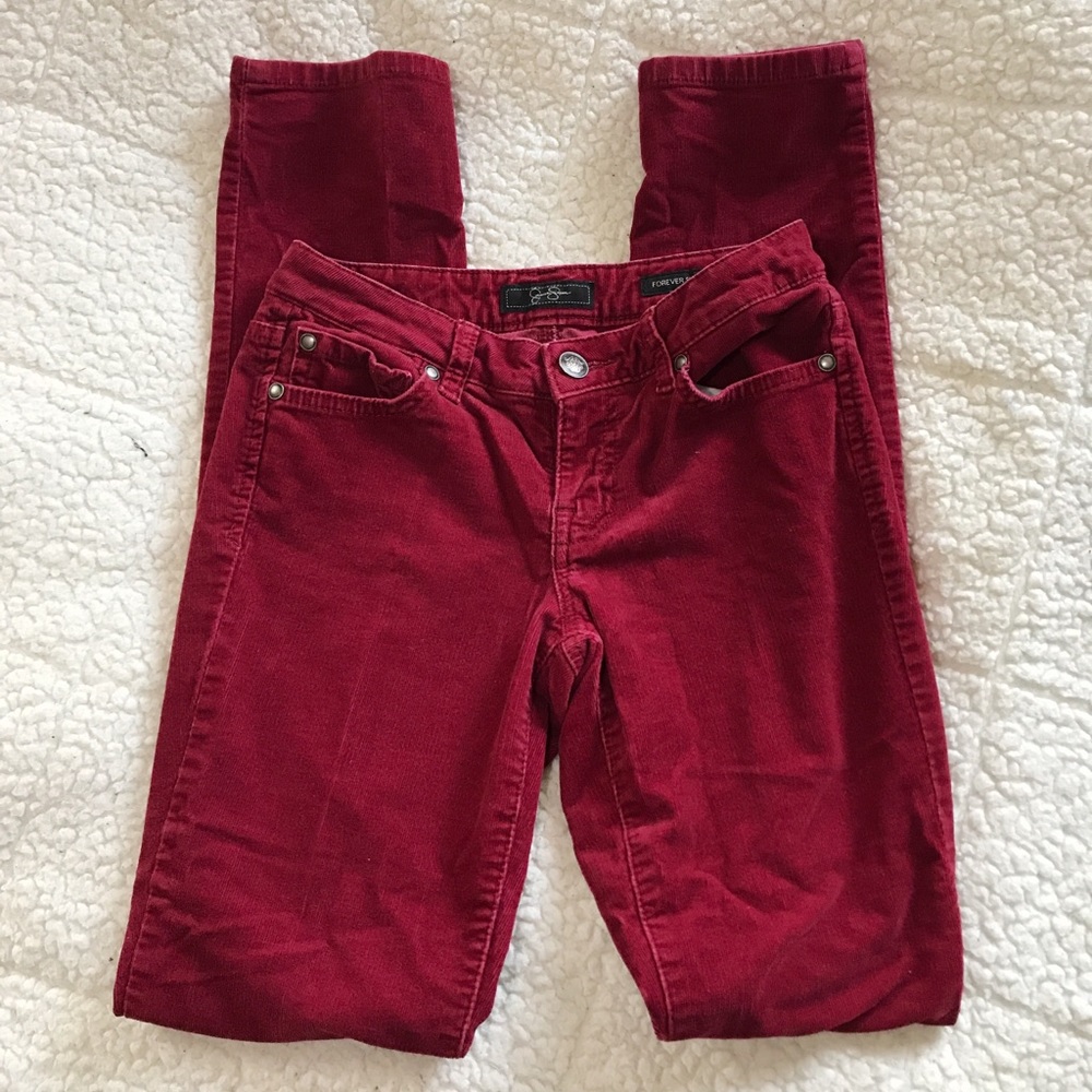 Jessica Simpson Red Corduroy Pants