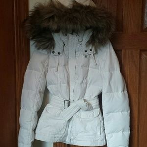 Abercrombie white Down filled Jacket